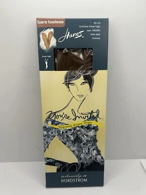 Medias hasta la rodilla Hanes You’re Invited Toeless paquete de 2 Foto 1 de 3