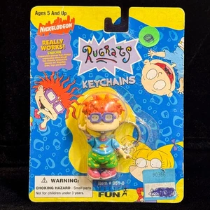 NOS 1997 Rugrats Chuckie Schlüsselanhänger Nickelodeon Basic Fun MOC Brille Expression T - Bild 1 von 4
