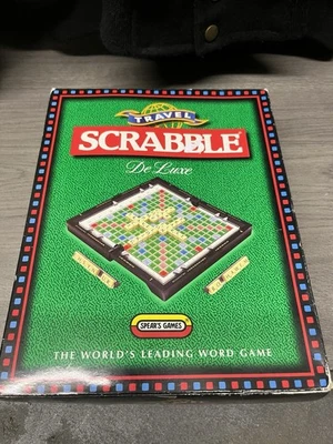 Spears Games Travel Scrabble Deluxe Board Game 1997 Edition with Hard Case - Image 1 of 4