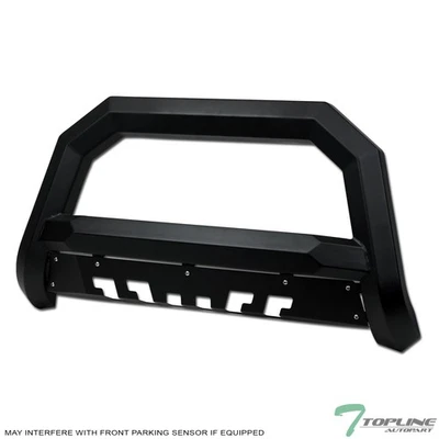 Topline For 2007-2021 Tundra/Sequoia AVT Angular Bull Bar Grille Guard Matte Blk Foto 1 de 4