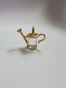 Swarovski Crystal Memories Watering Can Gold With Box *Read Description* - Picture 1 of 6