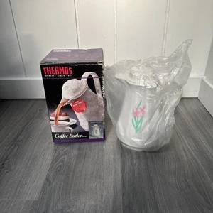 Jarra de mayordomo de café termo vintage 1 litro floral modelo 430L hecha en Alemania 1988 - Imagen 1 de 8