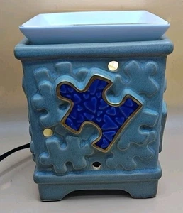Scentsy Piece by Piece Autism Speaks Full Size Wax Warmer - Picture 1 of 8
