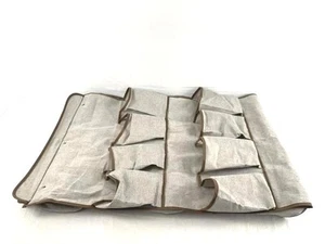 Hanging Storage Shoes Accessories Beige Brown Heathered Closet Home Organization - Picture 1 of 5
