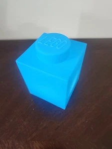 Lego Classic 1x1 Brick Silicone Night Light - LEDLITE Nightlight Blue - Picture 1 of 5