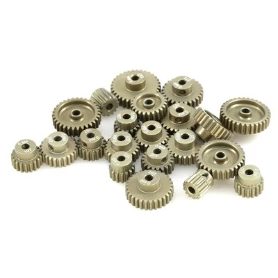 M0.6 3.175mm 16T-25T Pinion Motor Gear Brush Brushless for 1/10 RC Car Model - Image 1 of 4