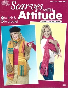 Scarves With Attitude - Crochet/Knitting Instruction Booklet - Picture 1 of 2