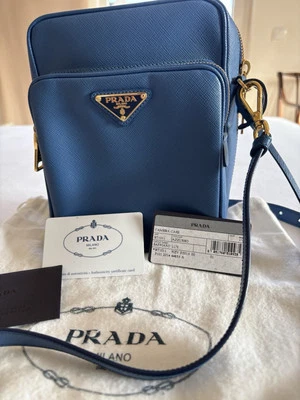 Wunderschöne seltene Prada Tasche Camera Case aus Saffiano Leder m. Zertifikat. - Bild 1 von 4