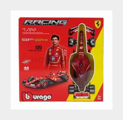 BURAGO 18-26857-KIT FERRARI - F1 SF-24 TEAM SCUDERIA FERRARI N 55 SEASON 2024 CA - Immagine 1 di 2