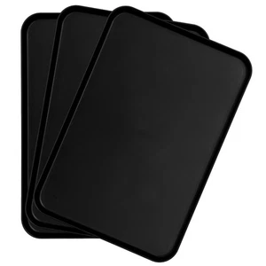3pcs Serving Tray Party Serving Tray Dessert Tray Rectangular Wheat Straw Party - Picture 1 of 12