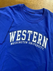 Vintage Western Washington Vikings T-Shirt Mens L USA Made College Tee - Picture 1 of 5