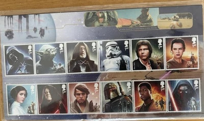 Royal Mail Star Wars First Day Cover 20/10/2015 Mint Condition 12 Stamps - Image 1 of 3
