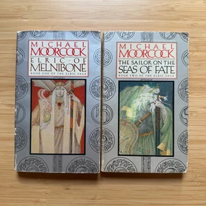 LOT Elric of Melnibone 1-2 by Michael Moorcock 1984 Berkley Fantasy Vintage PB - Bild 1 von 17