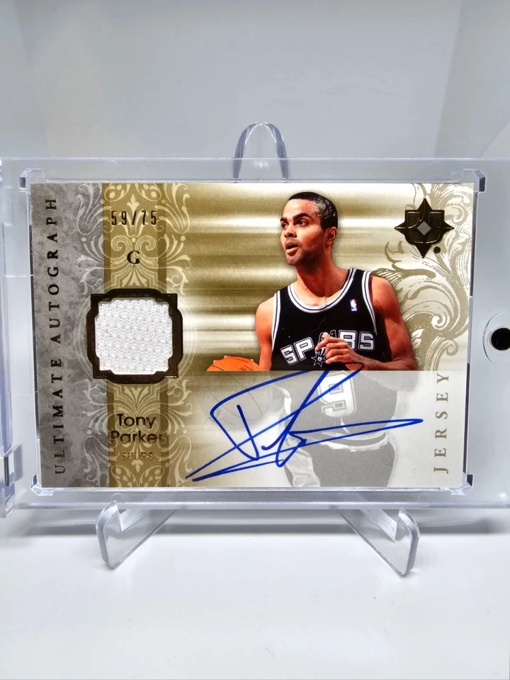 Tony Parker 2007 Upper Deck Ultimate Collection Patch Auto /75 - Image 1 of 1
