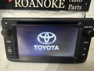 2013 Toyota Corolla AM FM CD Radio Receiver (ID 57056) on radio face OEM - Image 1 of 4