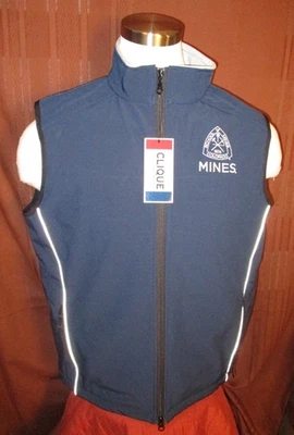 Colorado School of Mines Orediggers Hombre Chaleco Chaqueta, Camarilla, Azul, Talla M, Nuevo Foto 1 de 4