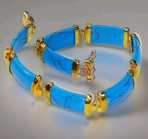 Beautiful 7 Inch Turquoise Bracelet! - Picture 1 of 7