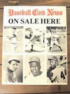 1983 Baseball Card News 9X11 Uncut Advertising Sheet Ruth, Aaron, more! Rare - Picture 1 of 3