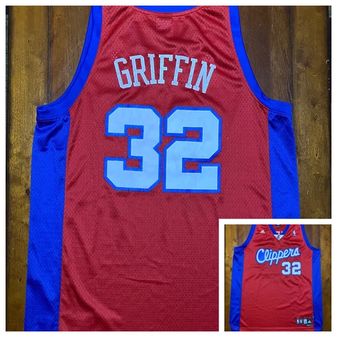 Blake Griffin Los Angeles Clippers Adidas NBA Authentics Sewn Jersey Mens XL +2 Cover