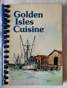 Golden Isles Cuisine Spiral Bound Seafood Cookbook Jekyll Island Georgia USA - Picture 1 of 5