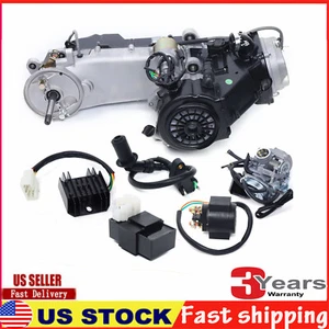 150CC GY6 Scooter For ATV Motor CVT 4-Stroke Engine Carburetor Long Case - Bild 1 von 12