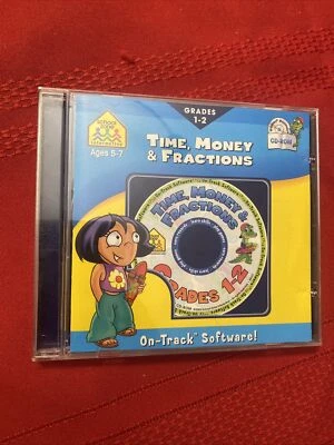 School Zone: Time, Money & Fractions VG (Win/ Mac), CD ROM - Ships Fast Same Day - Image 1 of 4