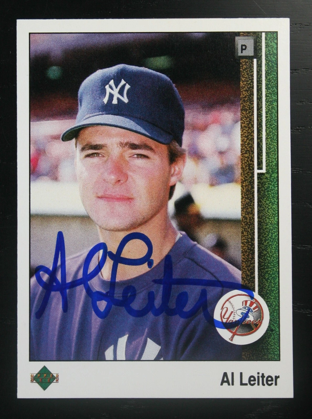 AUTOGRAPHED - Al Leiter Upper Deck #588 New York Yankees 1989