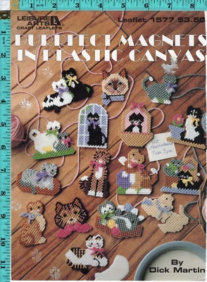 "Imanes perfectos en lona de plástico" © 1994 Leisure Arts Dick Martin Folleto 1577 Foto 1 de 2
