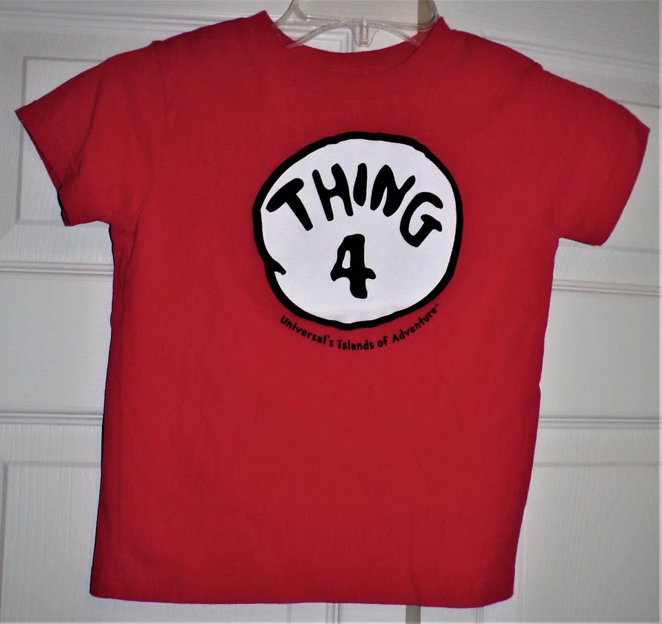 Camiseta infantil Dr. Seuss THING 4 Universal Studios Orlando Flórida EUA 5/6 - Imagem 1 de 1