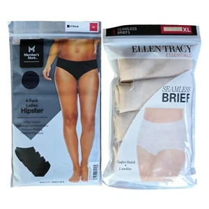Mixed XL Lot of Womens Underwear XL Ellen Tracy Essential & Members Mark 8 Pack - Picture 1 of 6