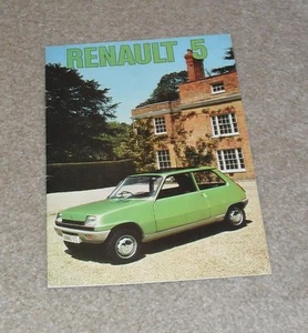 Renault 5 Brochure 1975 - 5L 5 TL 5 TS - Picture 1 of 1