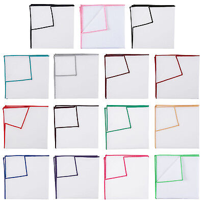 Fazzoletto Quadrato Da Tasca James Alexander Designer Finiture In Colore Chiaro Cotone • 4.60€