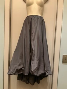 women's Staud Mariposa puffball nylon skirt black size M - Picture 1 of 6