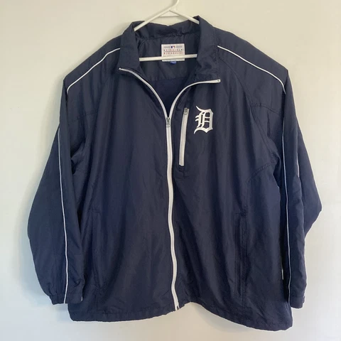Detroit Tigers G-III Full Zip Track Jacket Genuine Merchandise 2XL Navy blue Cover