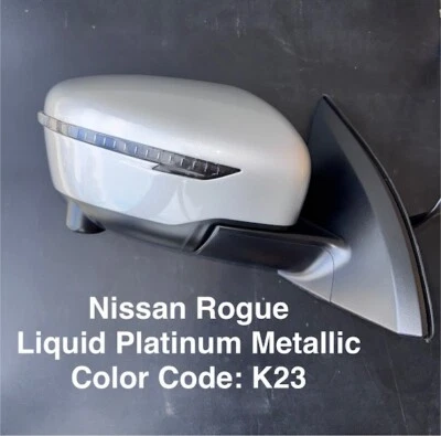 NUEVO ESPEJO RETROVISOR PLATEADO para Nissan Rogue Sport 17-22 con cámara de señal de calor Foto 1 de 4