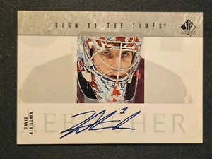 03-04 David Aebischer Sign Of The Times Autographed Colorado Avalanche  - Picture 1 of 2