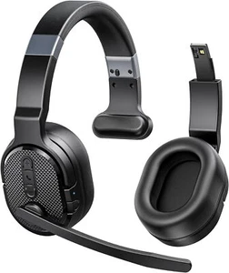 Noise Cancelling Bluetooth Headset Wireless Headphone for Trucker Truck Driver - Picture 1 of 7