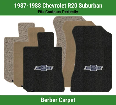 Alfombrillas delanteras Lloyd Berber para Chevy R20 Suburban 87-88 con pajarita Centennial Foto 1 de 4