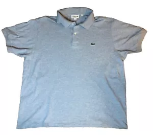 Lacoste Shirt Mens 3XL 8 Blue Polo Alligator Cotton Preppy Casual Travel Classic - Picture 1 of 10