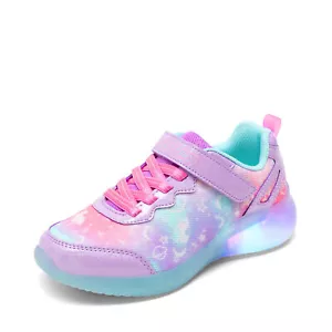 Dream Pairs Kids Girls Jelly Soles Fashion Sneakers Light up Walking Shoes - Picture 1 of 24