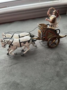 Rare HTF Vintage Roman Era Chariot and figure by J. Hill & Co. - Picture 1 of 8