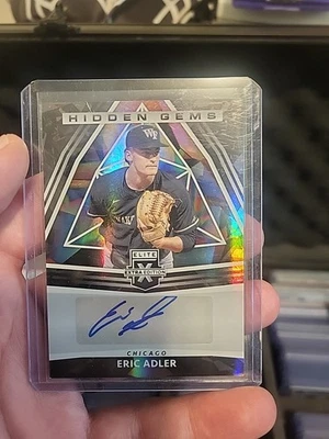 2022 Panini Elite Extra Edition - Hidden Gems Eric Adler #HG-EA Black (AU, RC) - Image 1 of 4