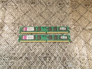 4GB (2GBx2) Kingston PC2-6400 800mhz Non-ECC DDR2 Ram KVR800D2N6K2/4G - Bild 1 von 1
