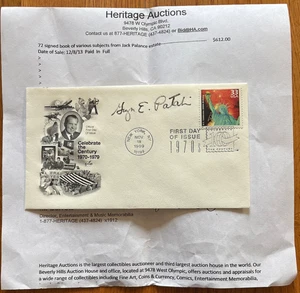 GEORGE PATAKI AUTOGRAPHED "STATUE OF LIBERTY" 1999 FIRST DAY COVER FDC ENVELOPE - Picture 1 of 2