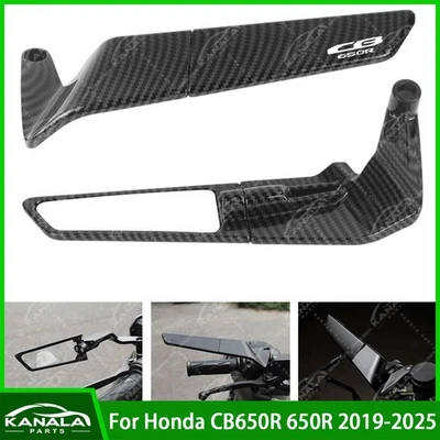 1Set CNC Adjustable Rotating Rearview Mirror For Honda CB650R 650R 2019-2025 New Foto 1 de 4