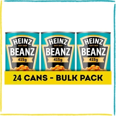 Heinz Beanz 415g Fagioli Vegani al Forno in Salsa di Pomodoro Confezione da 24
