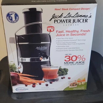 NEW Jack LaLanne Power Juicer Express MT-1020 Black 10th Anniversary Edition - Image 1 of 4