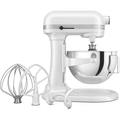 KitchenAid 5KSM55SXXEWH Bianco Planetaria con Ciotola Sollevabile 5,2 L - Immagine 1 di 4
