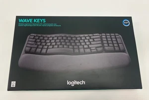 Logitech Ergo Series Wave Keys Wireless Ergonomic Keyboard - Picture 1 of 4