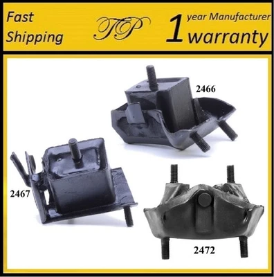3PCS MOTOR & TRANS MOUNT FOR 1985-1986 PONTIAC FIERO 2.8L - Image 1 of 4